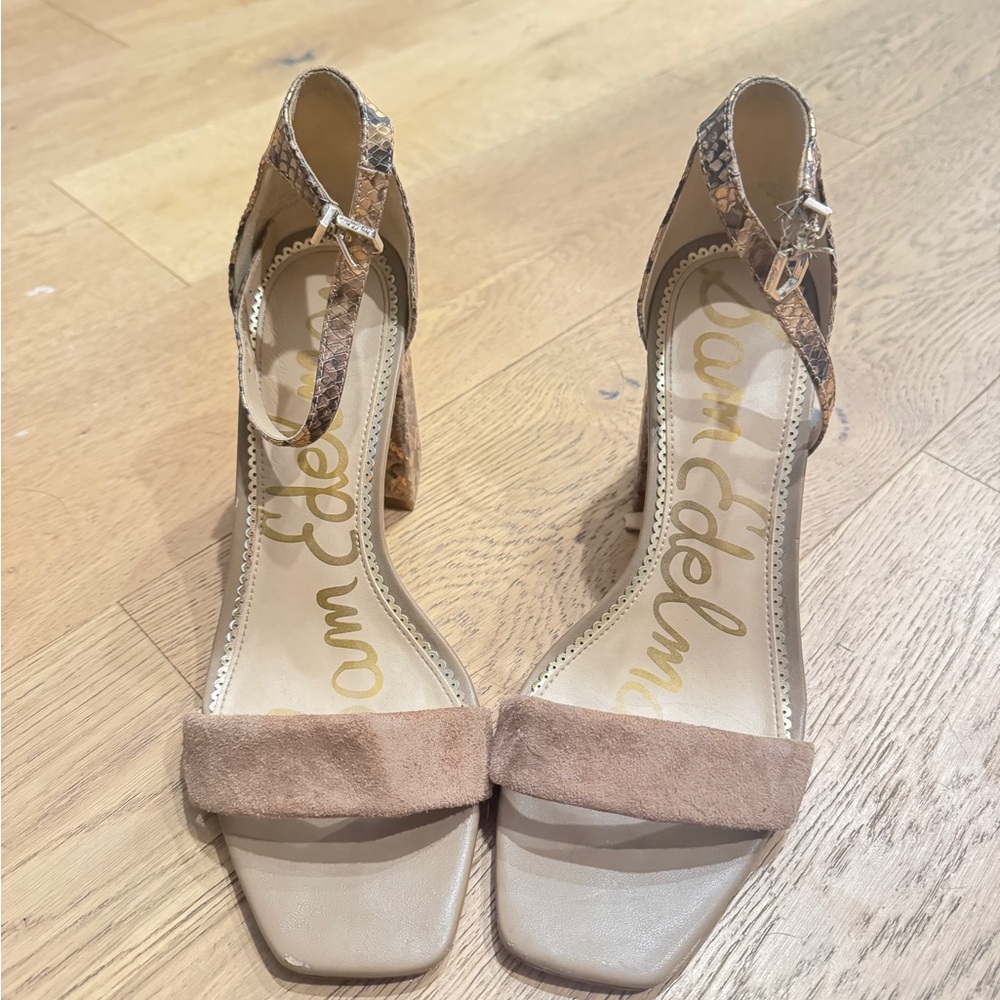 Sam Edelman Tan High Heel Strappy Sandals